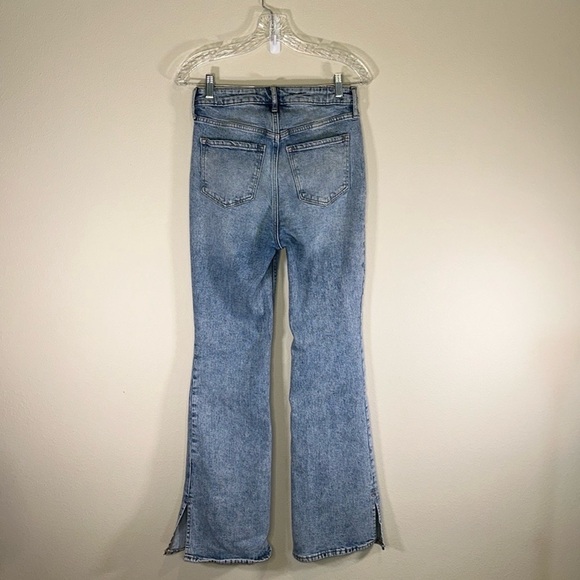 Old Navy Women High Rise Flare Denim Stretch Jeans Size 4 Casual Hippie Boho - Picture 3 of 9